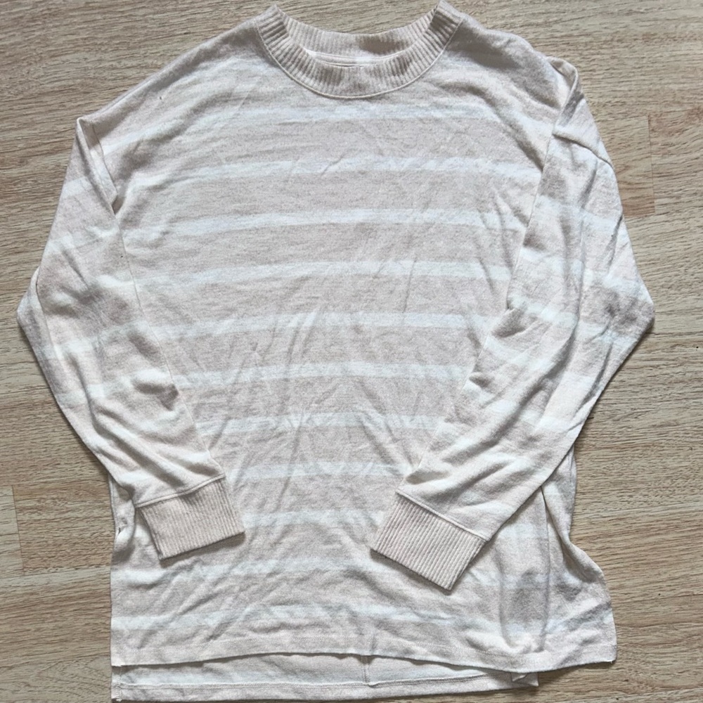 Abercrombie & Fitch Super Soft Lightweight Striped Sweater, Size Large